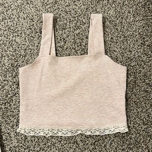 American Eagle Small Crop Top /w Lace Detailing